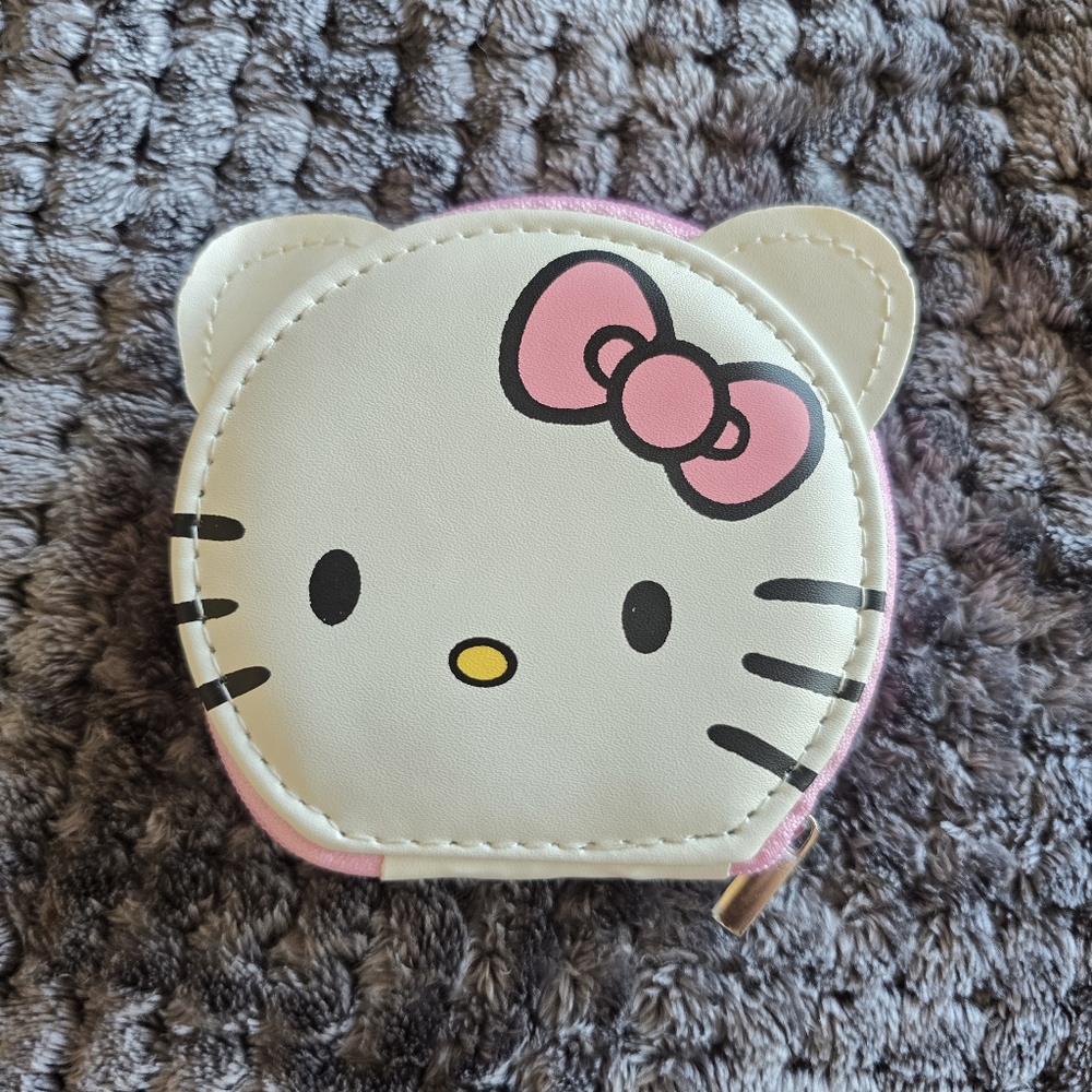 new Hello Kitty Sanrio Manicure Set Nail Set Tools 7 Piece Zip Pouch Purse - Picture 5 of 8